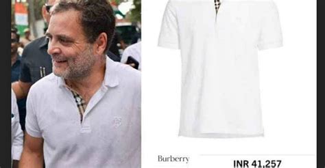 rahul gandhi t shirt burberry|rahul gandhi in kurta.